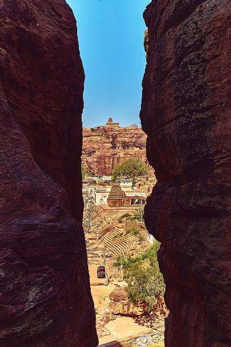 View Of Badami - Badami Killa ( fort )
