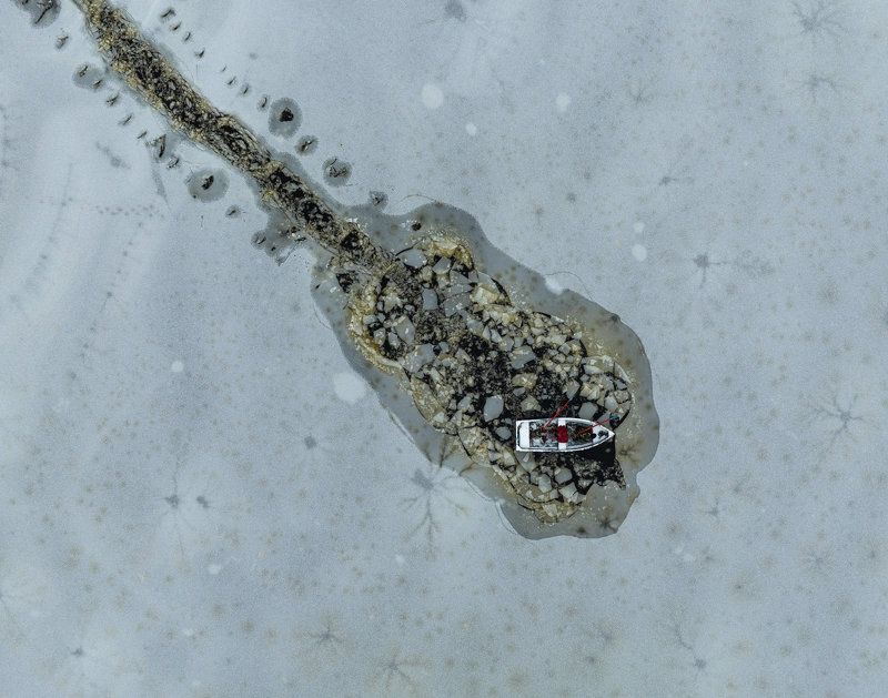 #boat, #snow, #ice, #winter Game over фото превью