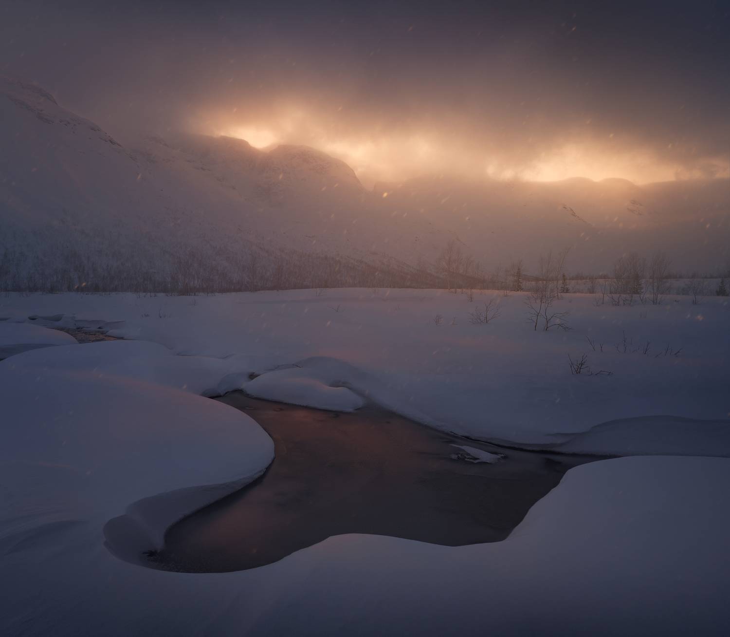 север, кольский, зима, хибины, малый вудъявр, малыйвудъявр, фототур, Дударев Александр