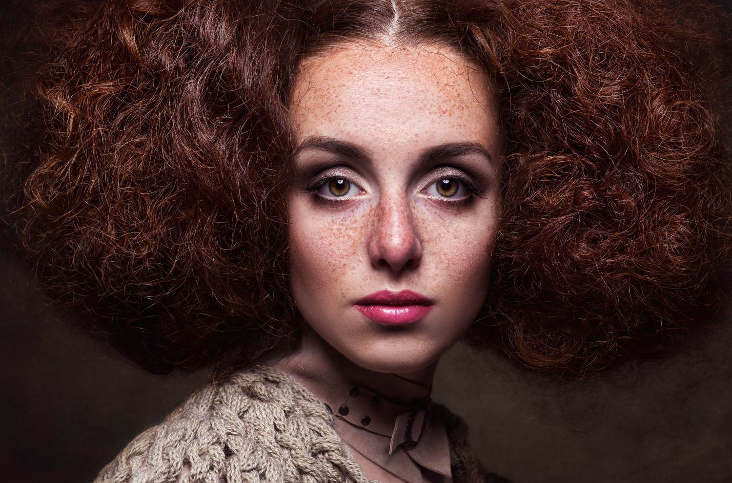 портрет, бьюти, рыжая, веснушки, загадочная, магия, Dasha Art