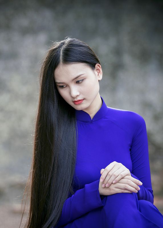 cô gái Huế tóc dài фото превью