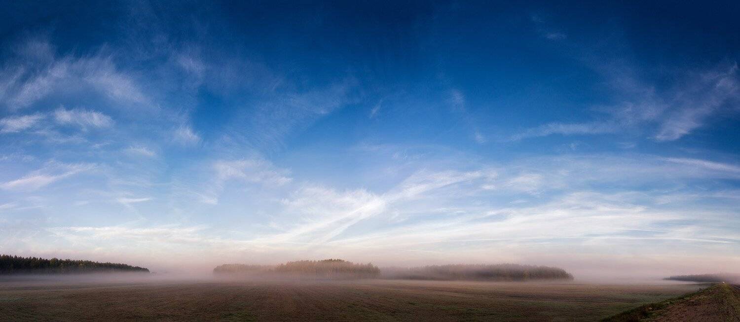 Беларусь, Вилейщина, Октябрь, Осень, Туман, Утро, Вейзе Максим