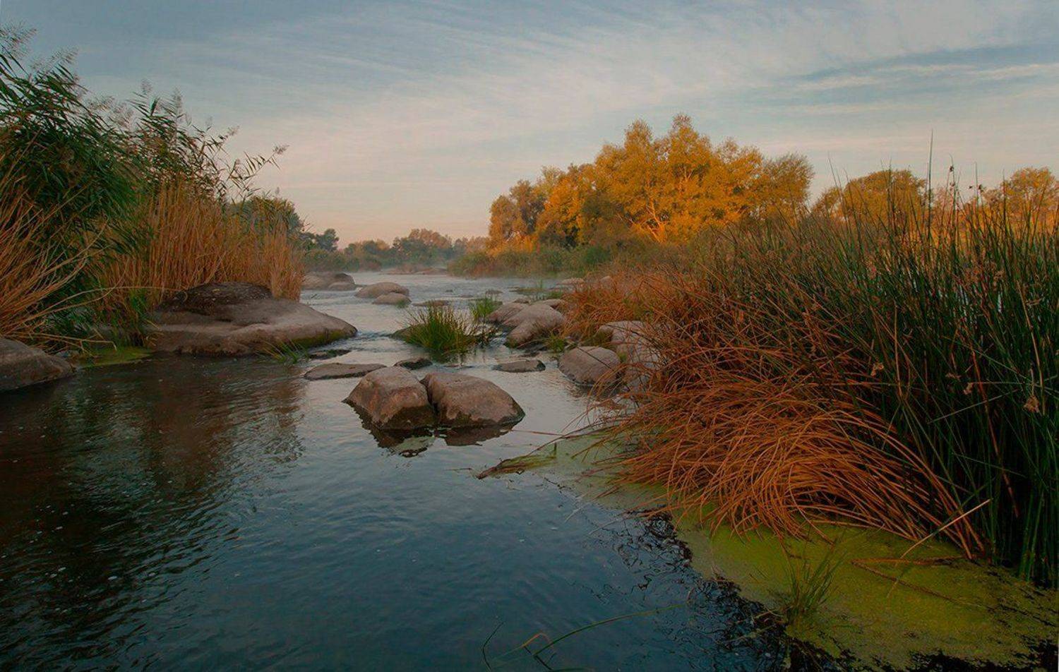 Река. Пороги. Осень., Александр Игнатьев
