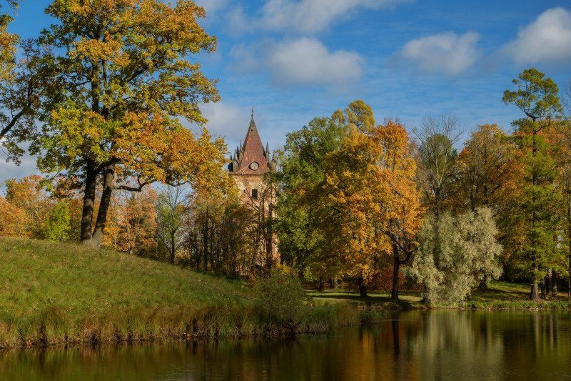 Александровский, Осень, Парк, Пушкин, Россия, Село, Царское, Царское село про Осень, которая еще... фото превью
