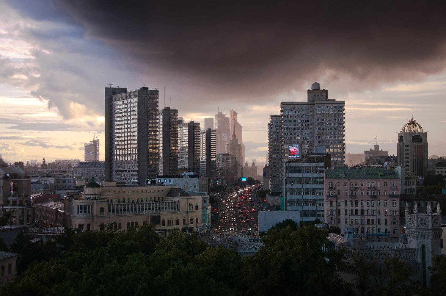 Москва, Арбат, Шторм, Свет, Ivan Musinov