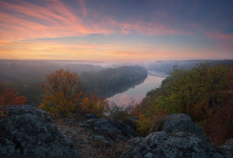 Осеннее утро на Южном Буге... фото превью