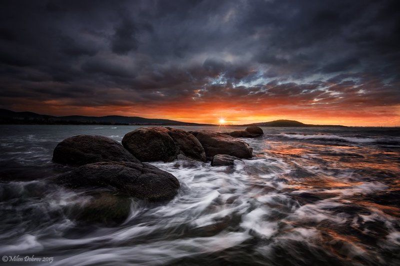 Landscape, Seascape, sunset, Sunset фото превью