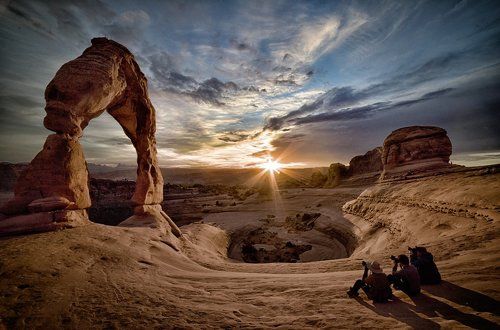 Three brothers sunset