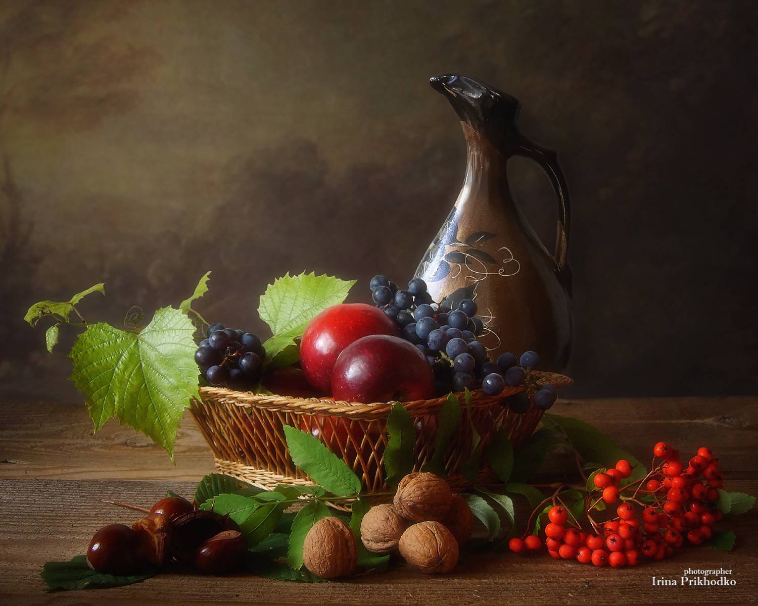 натюрморт, фрукты, урожай, осень, Приходько Ирина
