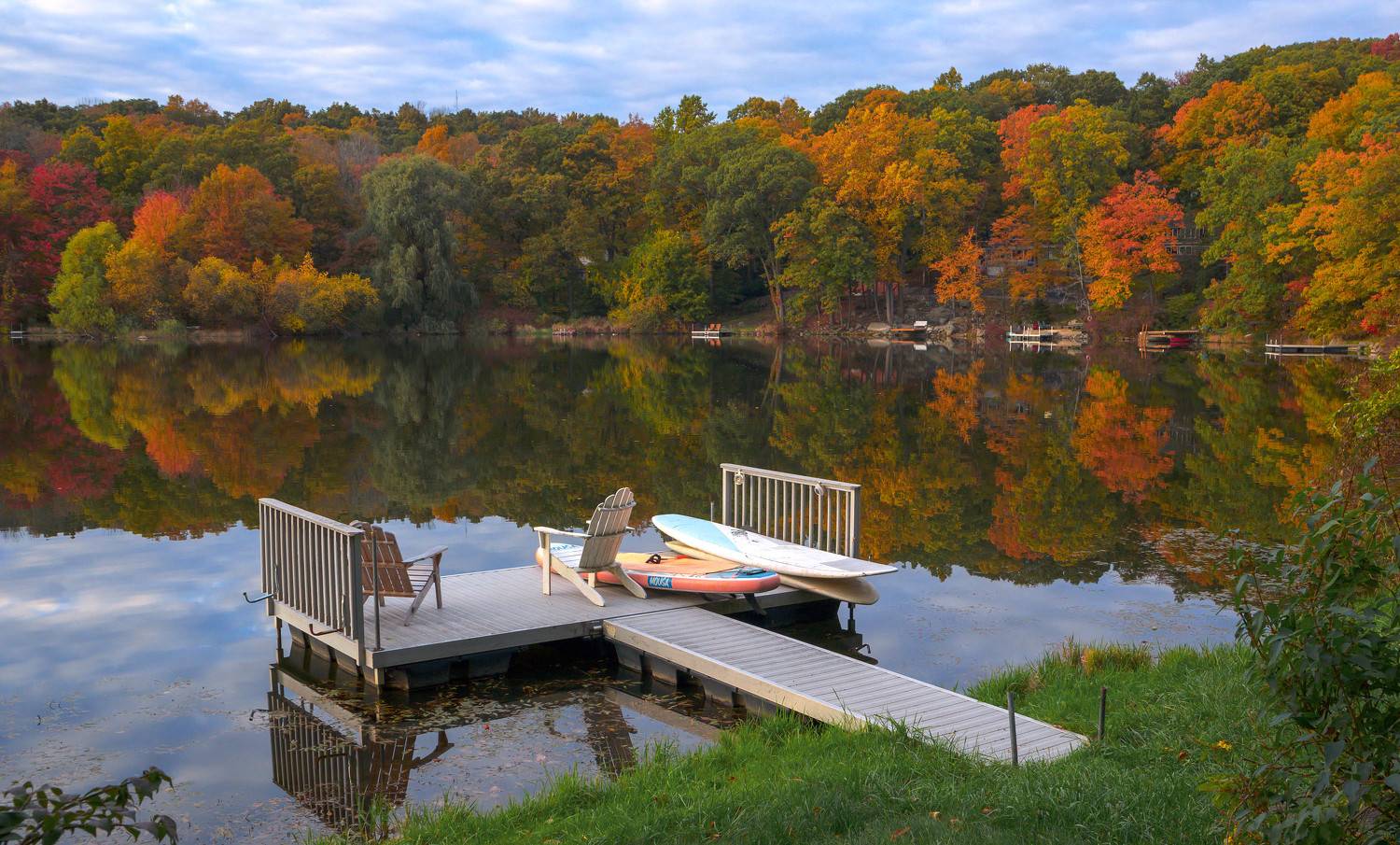природа,осень,пейзаж,деревья,листья, озеро, отражения,, Антонина Яновска