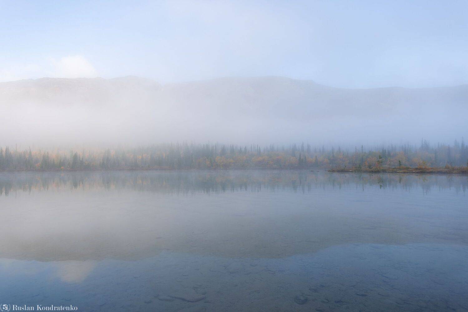 кольский полуостров, хибины, туман, полигональные озера, Кондратенко Руслан