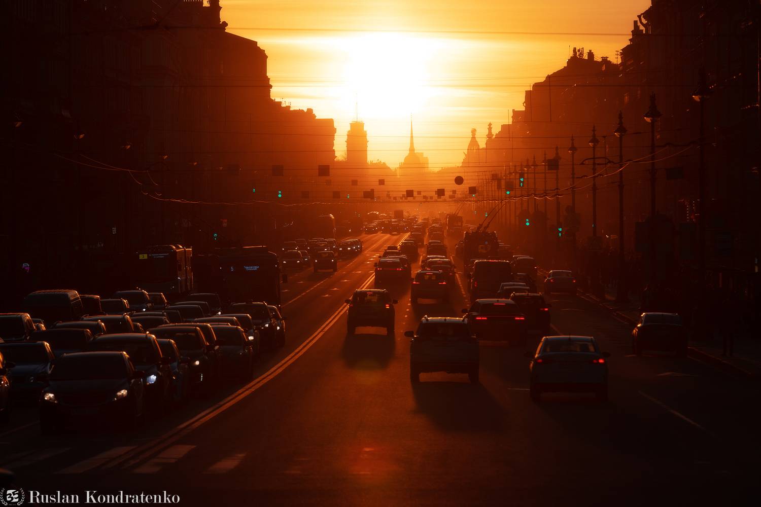 санкт-петербург, закат, прострел, невский, невский проспект, Кондратенко Руслан