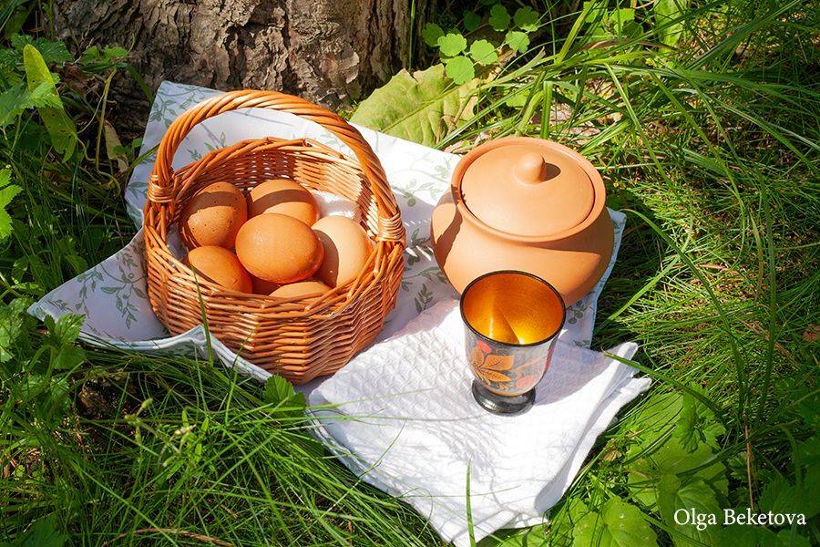 корзиночка, крынка, салфетки, Бекетова Ольга