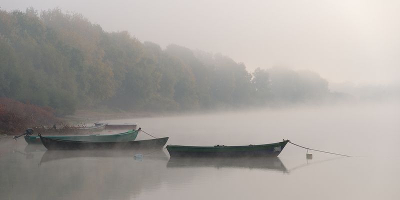 landscape, nature, waterscape, water, fog, foggy, misty, river  фото превью