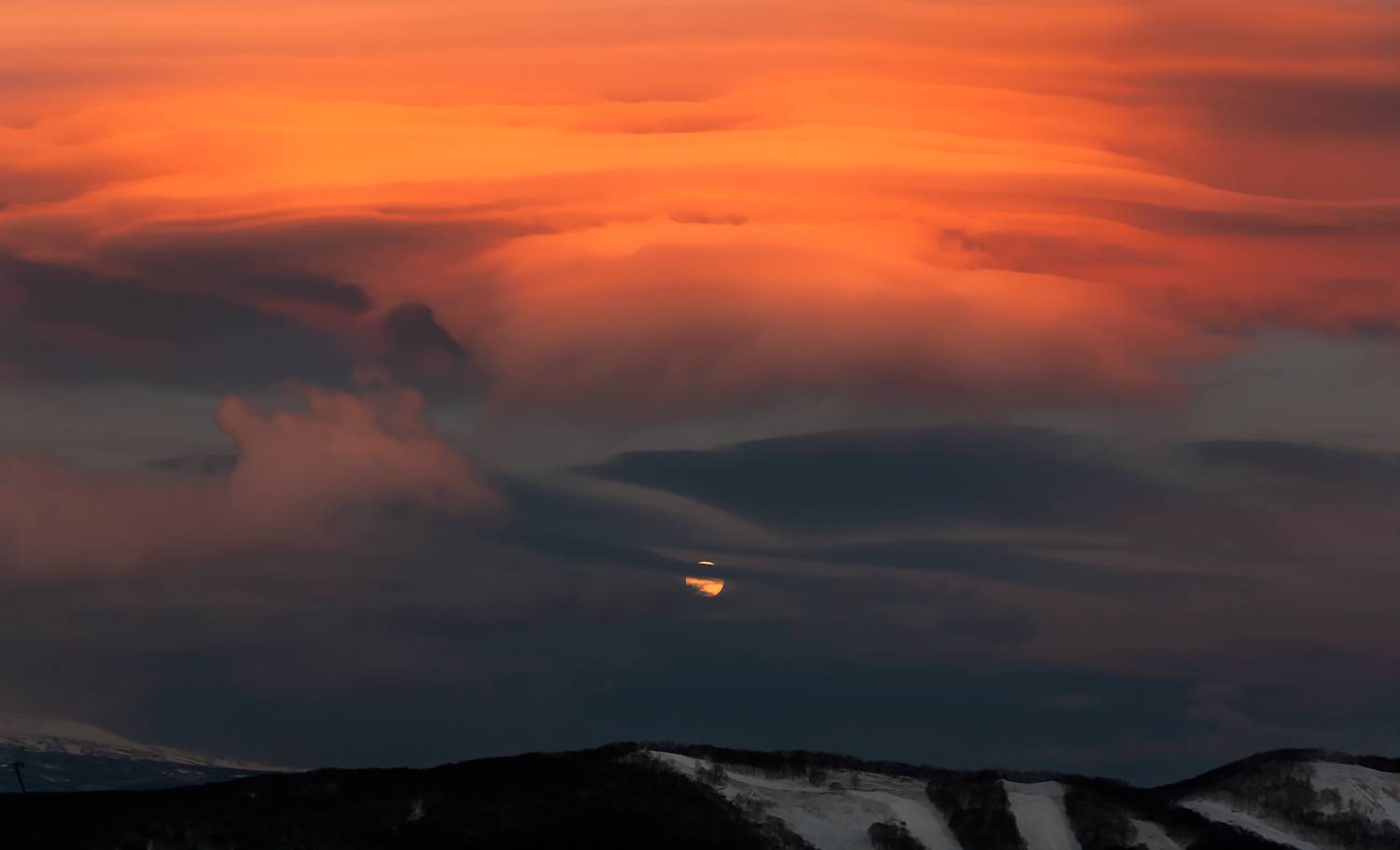 луна, полнолуние, облака, цвет, Дмитрий Уткин