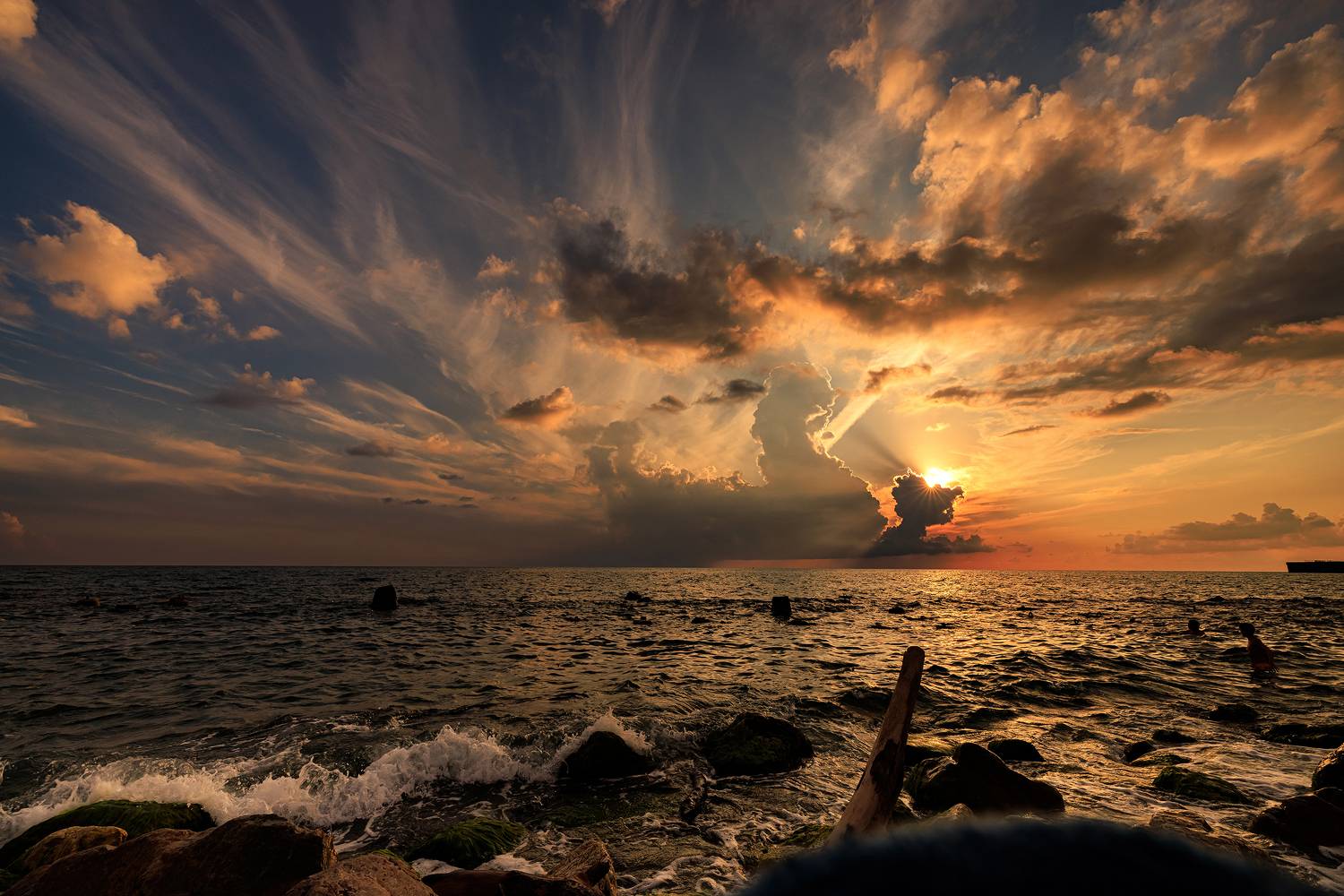 #море #закат #шторм #природа #сочи #краски #волны, Сергей Найбич