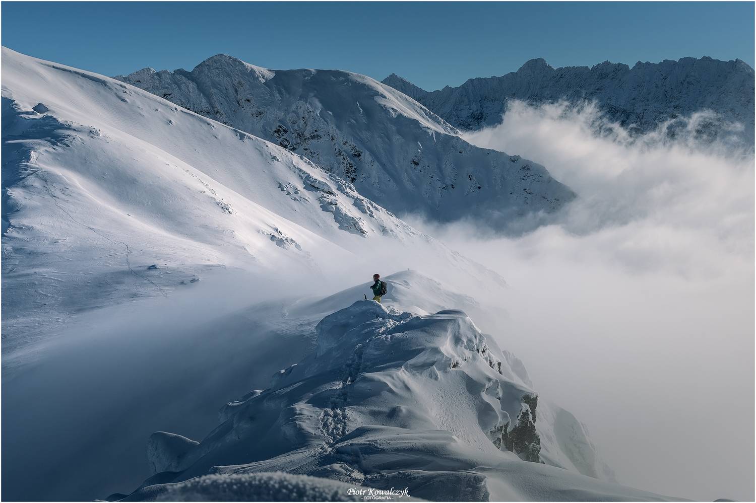 polska, tatry, g&oacute;ry, zima, człowiek, Kowalczyk Piotr