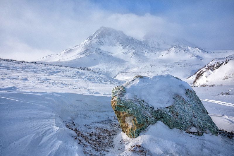 ямал, снег, зима, зима, горы, скалы, камни,природа, сугробы Нефритовая долина под снегом фото превью