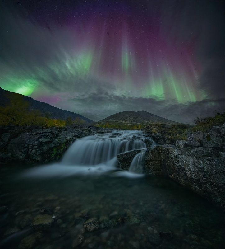 Горный водопад. фото превью