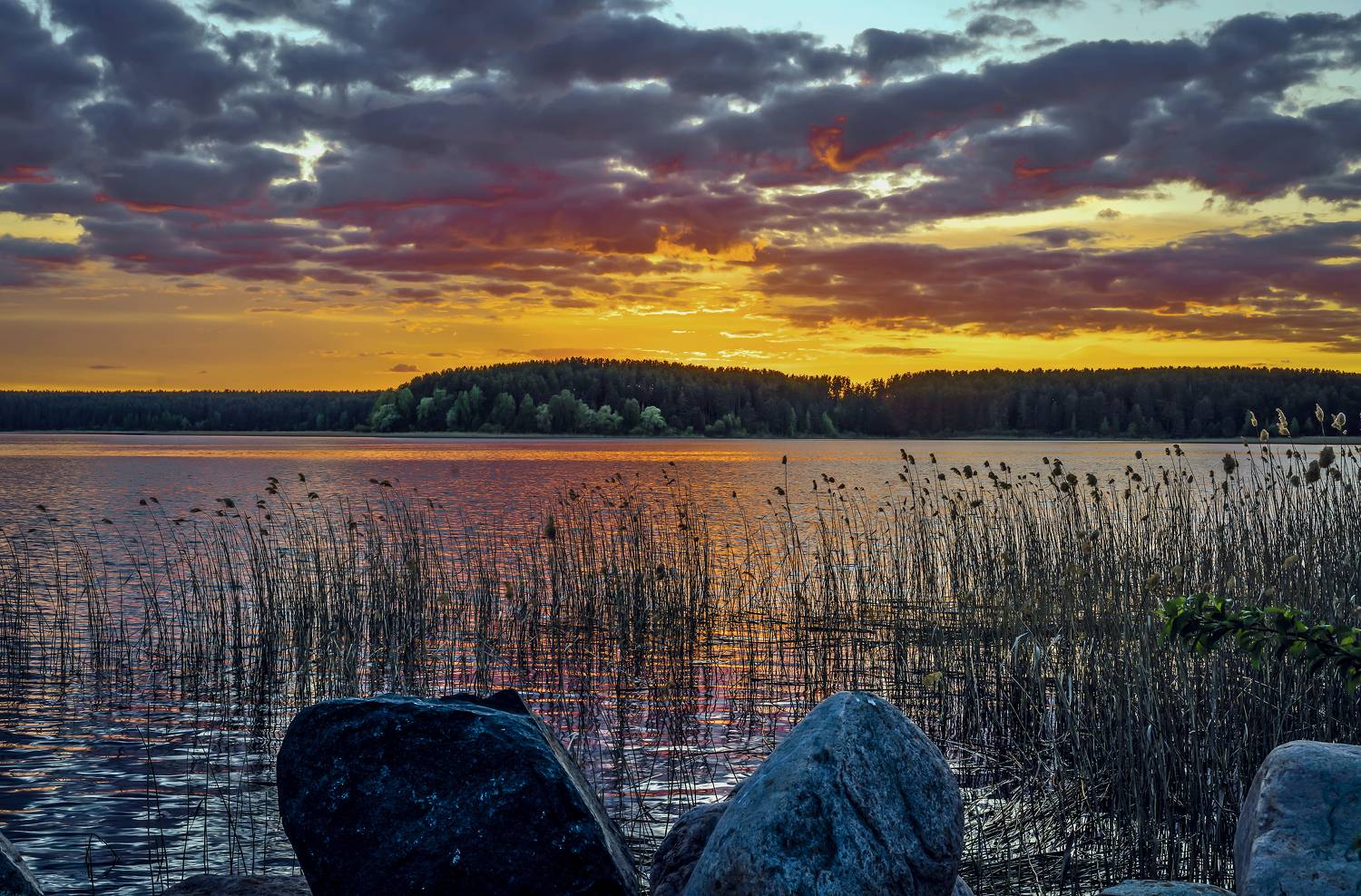 валдай, осташково, закат., Бирюков Вячеслав