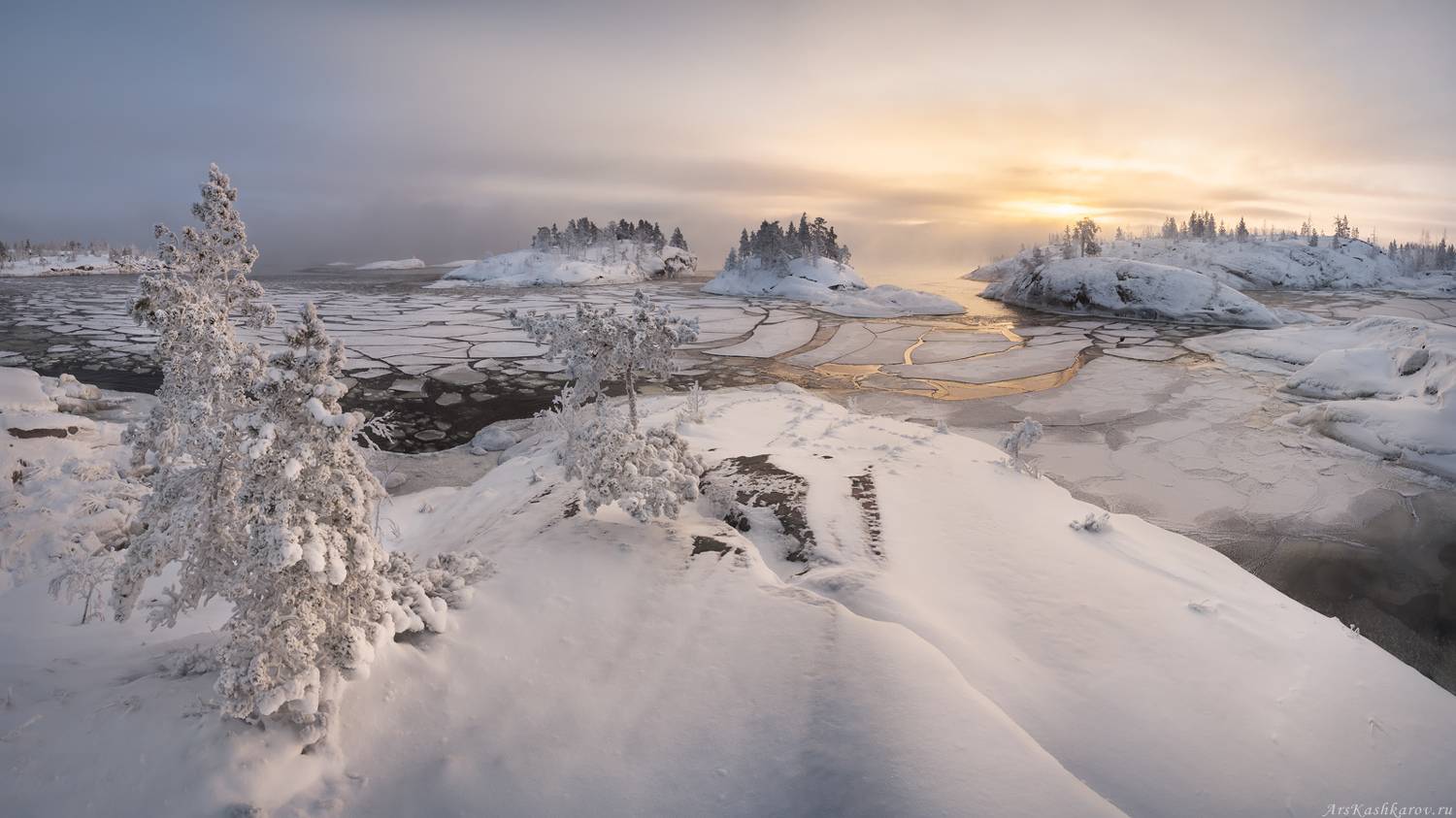 карелия, зимняя ладога, ладожское озеро, мороз, лед, острова зимой, фототуры зимой, шхеры, Арсений Кашкаров