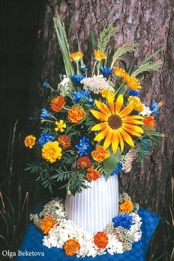 натюрморт, хризантемы, цветы, букет, Бекетова Ольга