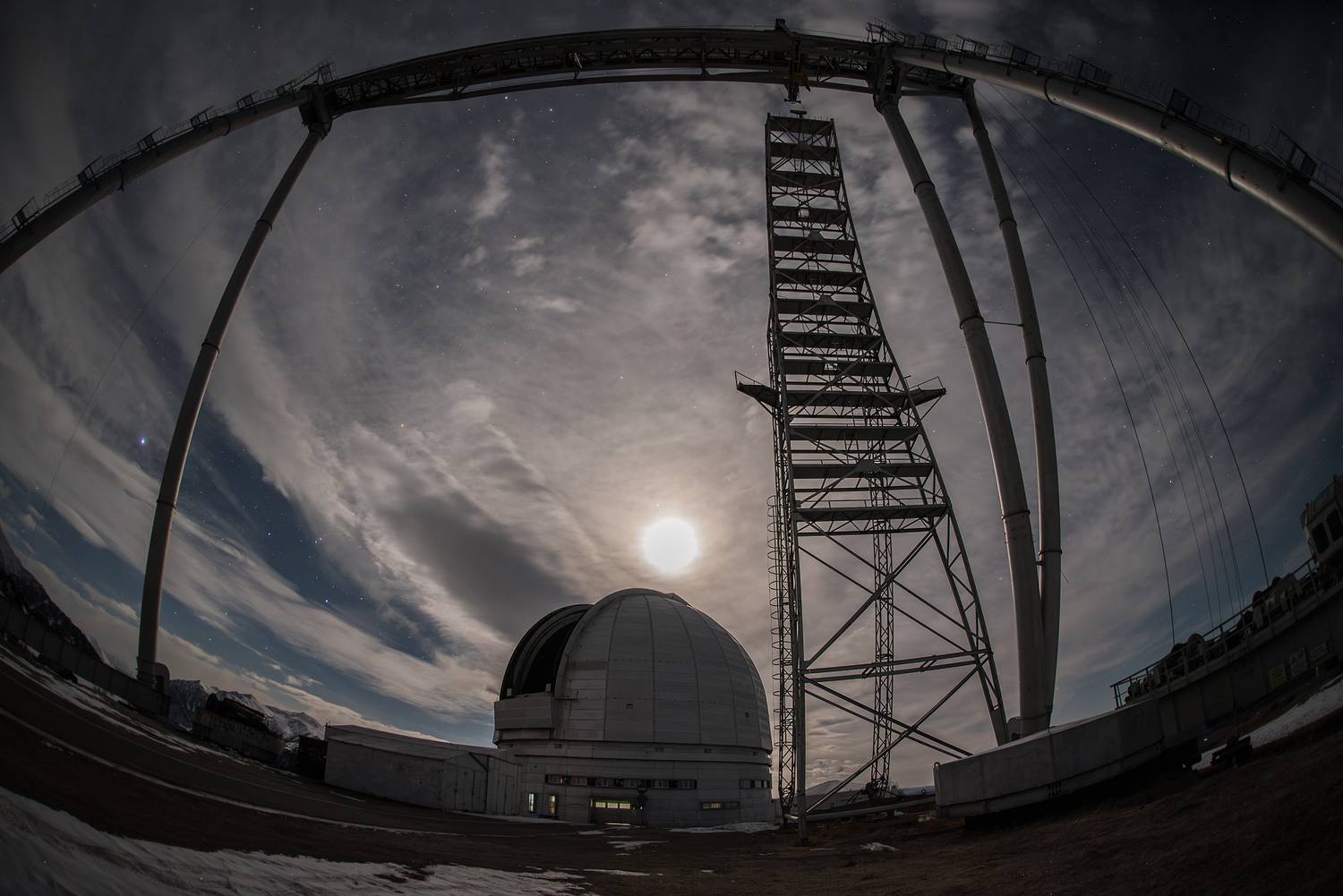 обсерватория, бта, луна, лунная ночь, астрономия, night, nightphotography, stars, longexposure, observatory, Кудашкина Ксения