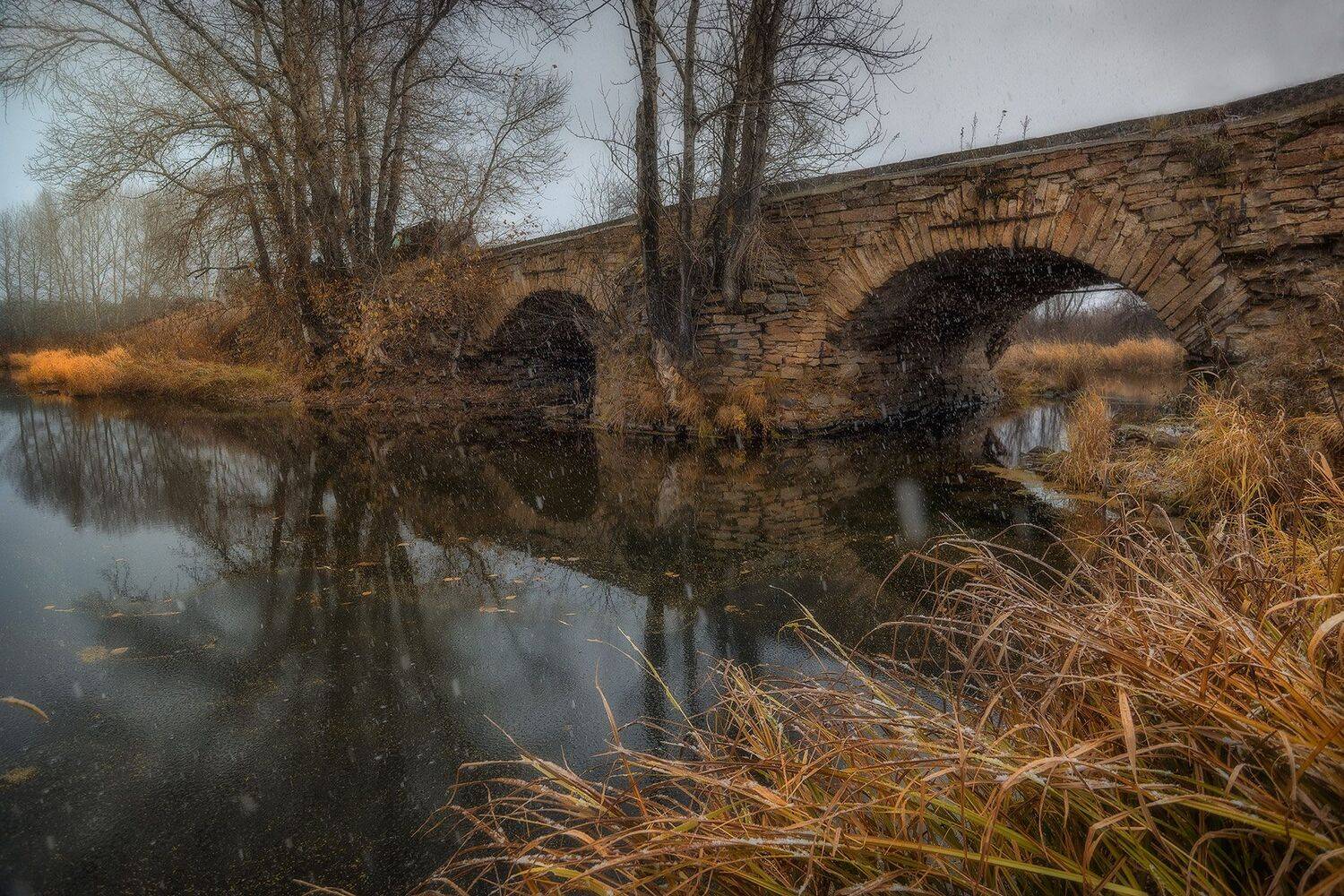 мост, мосты, пейзаж, осень, река, речка, Гордейко Анна