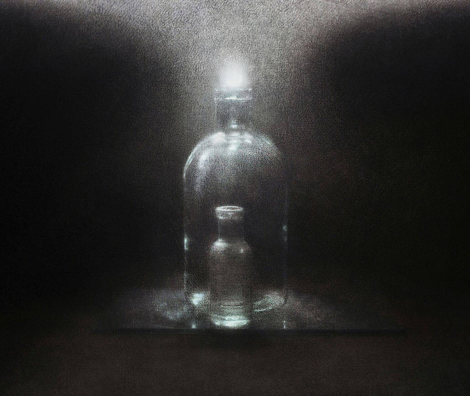 натюрморт, стекло, чёрно-белое, настроение, Буглак Инна