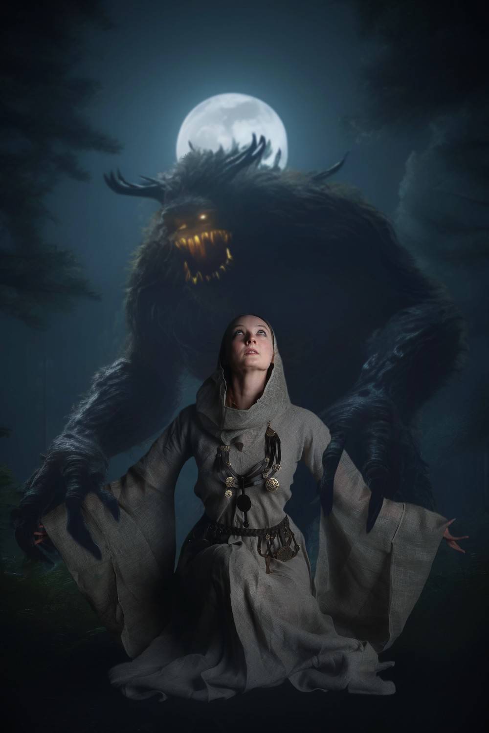 девушка, чудовище, Sergii Vidov