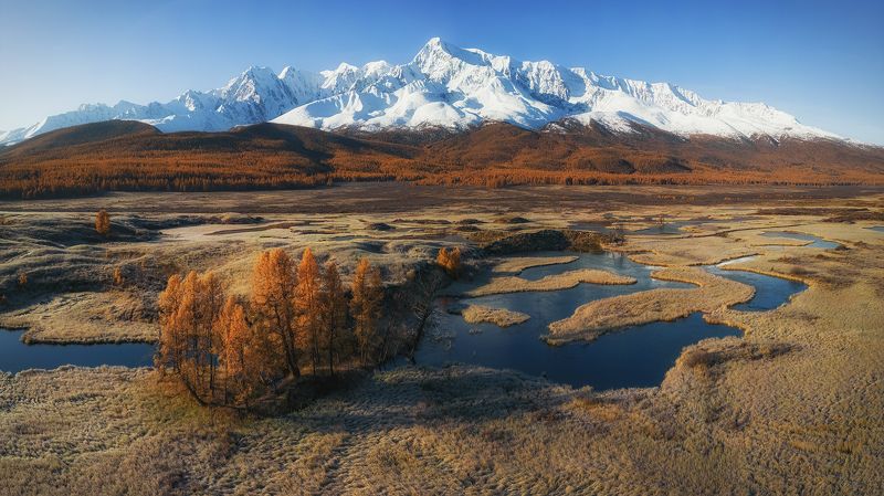 ...Осенний вид на хребет ... фото превью