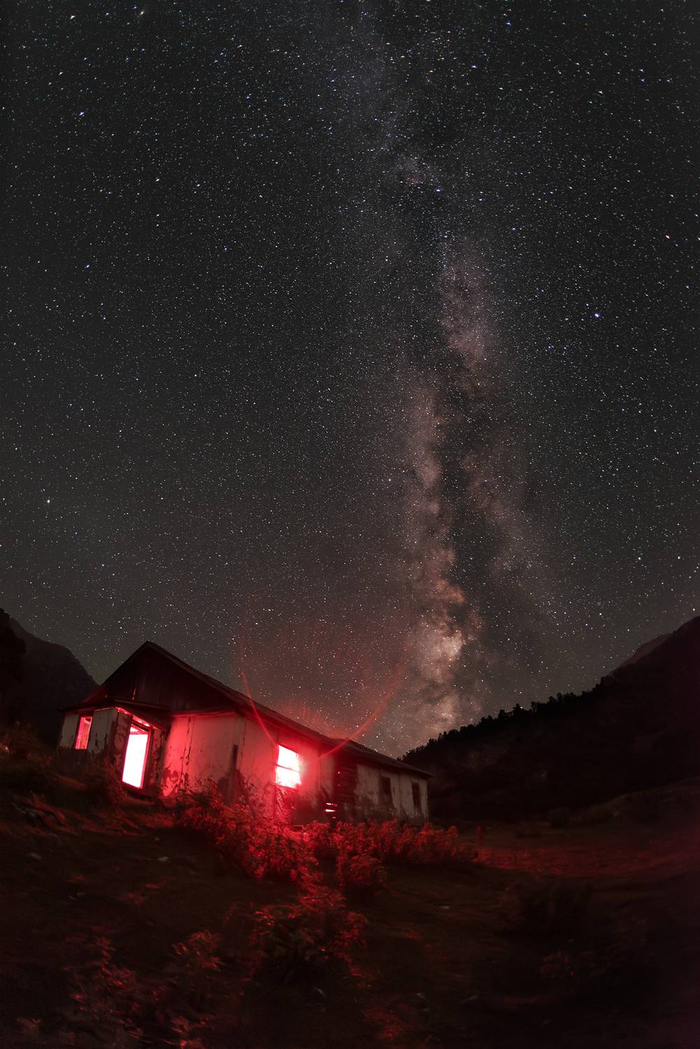 астрофото, астрофотография, ночь, млечный путь, кавказ, звездное небо, night, nightphotography, stars, milkyway, longexposure, old house, Кудашкина Ксения