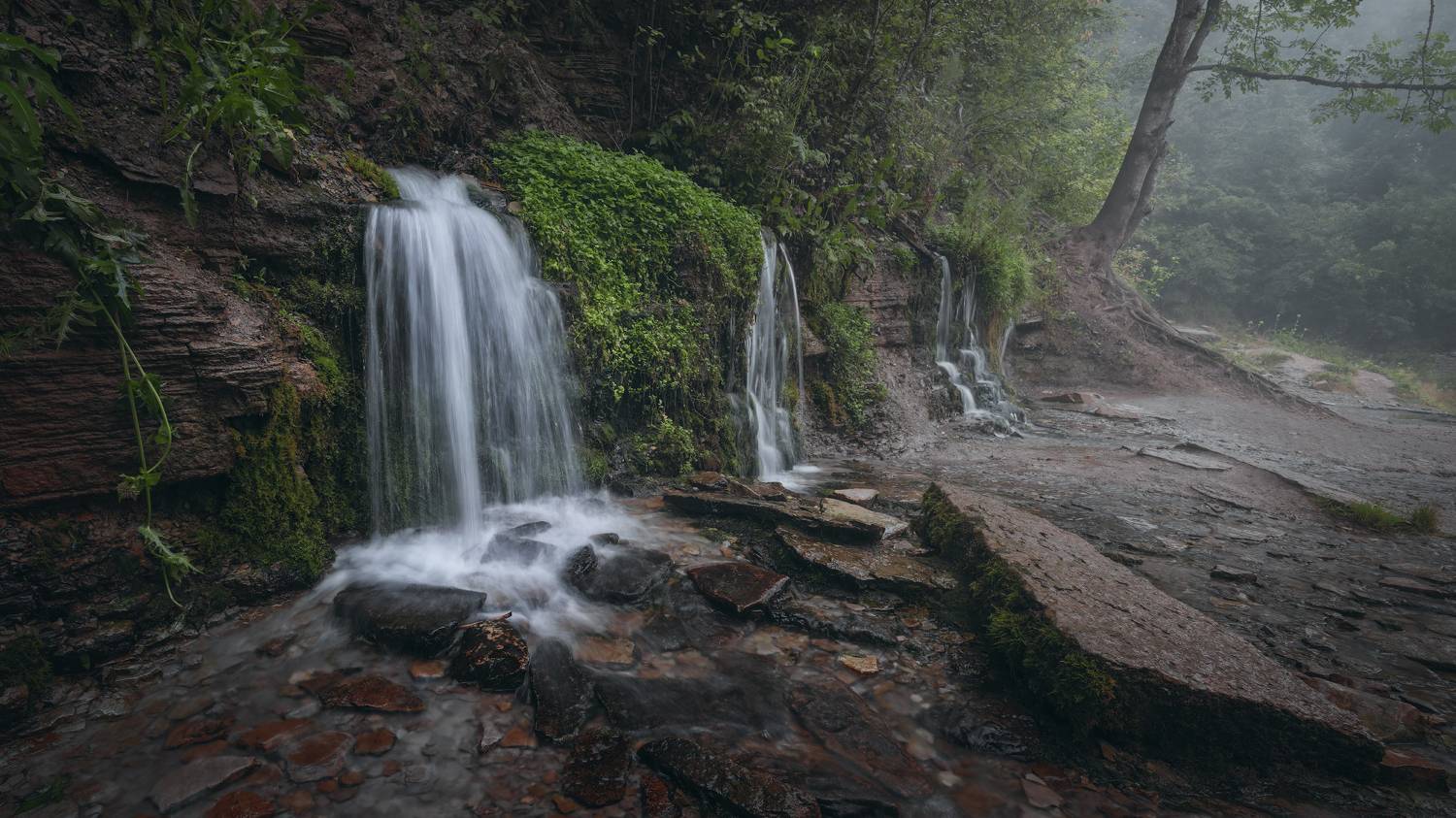 пейзаж,водопады,длинная выдержка, Андрей
