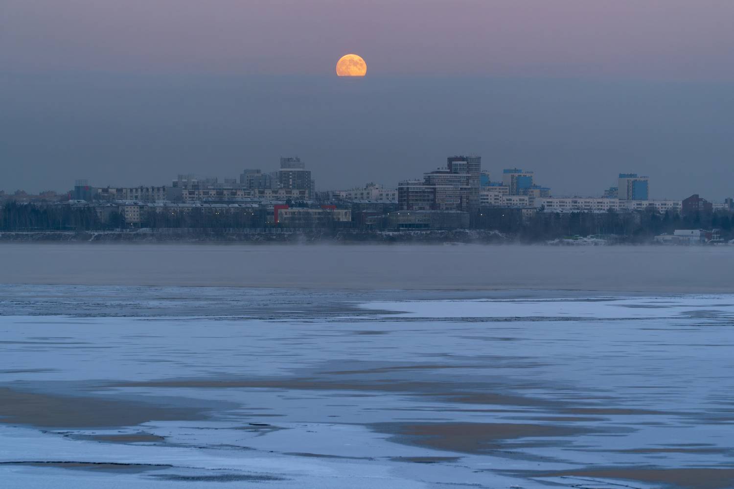 иркутск, ангара, луна, полнолуние, Тильпунов Михаил