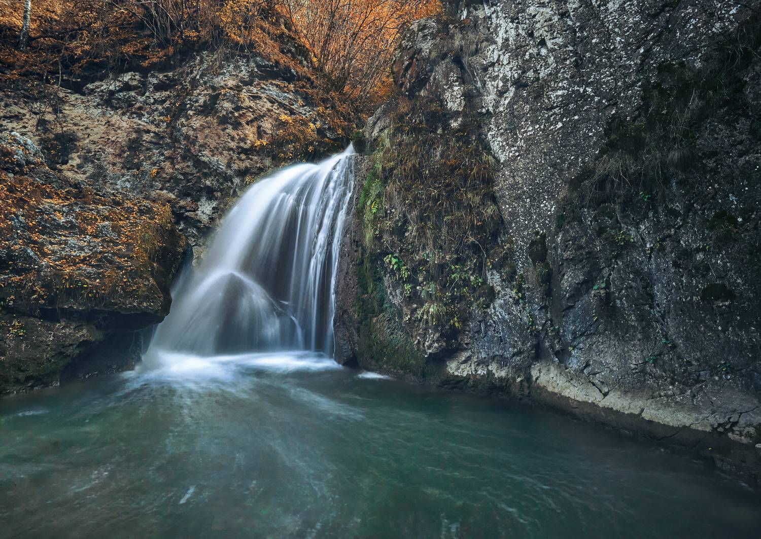 водопад, закат, пейзаж, Ковалев Максим