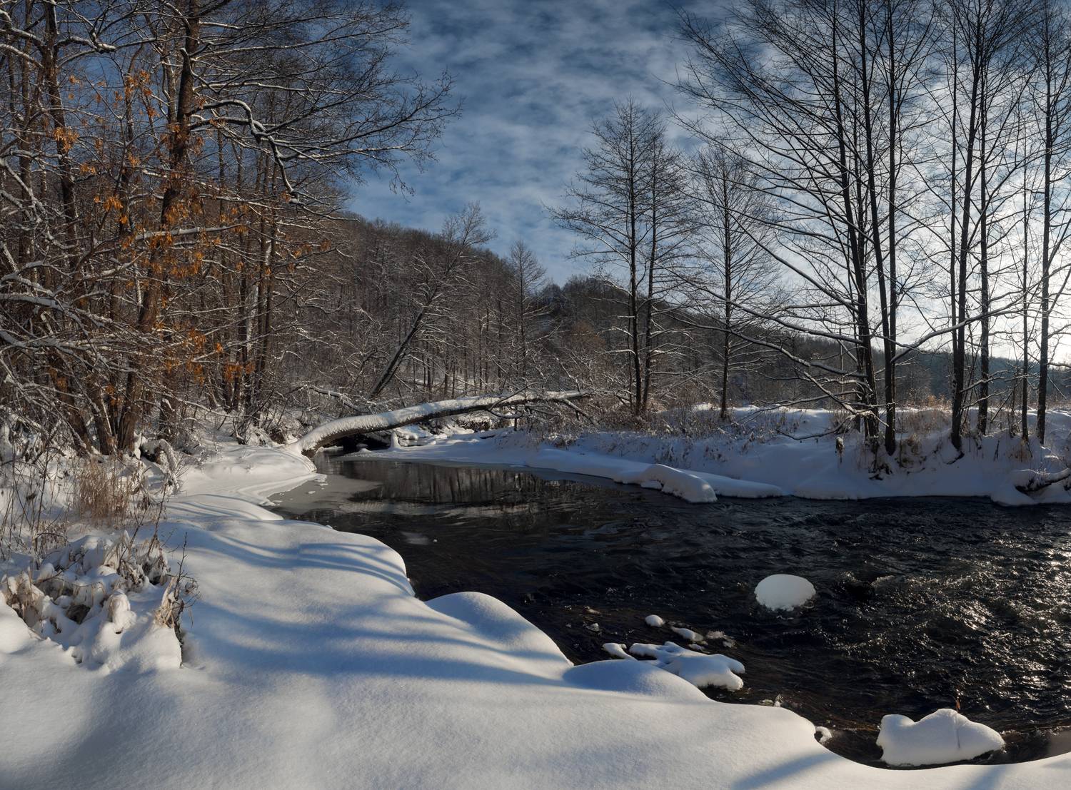 река, свет, утро, природа, тульская обл., Баранов Олег