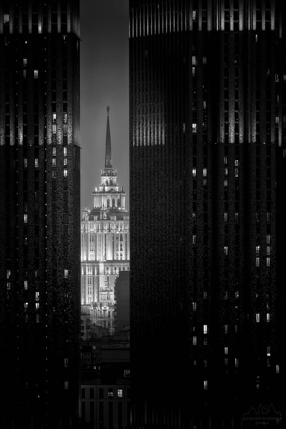 Москва, чб, нуар, Чехонин Александр