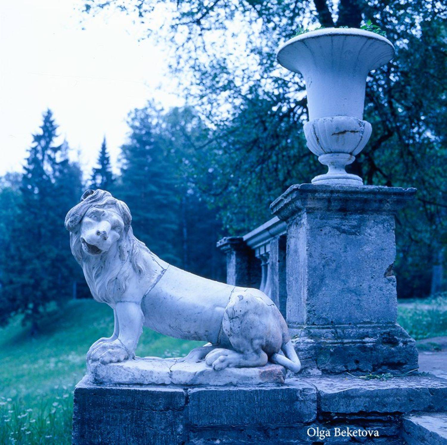 павловск, львы, скульптура, Бекетова Ольга