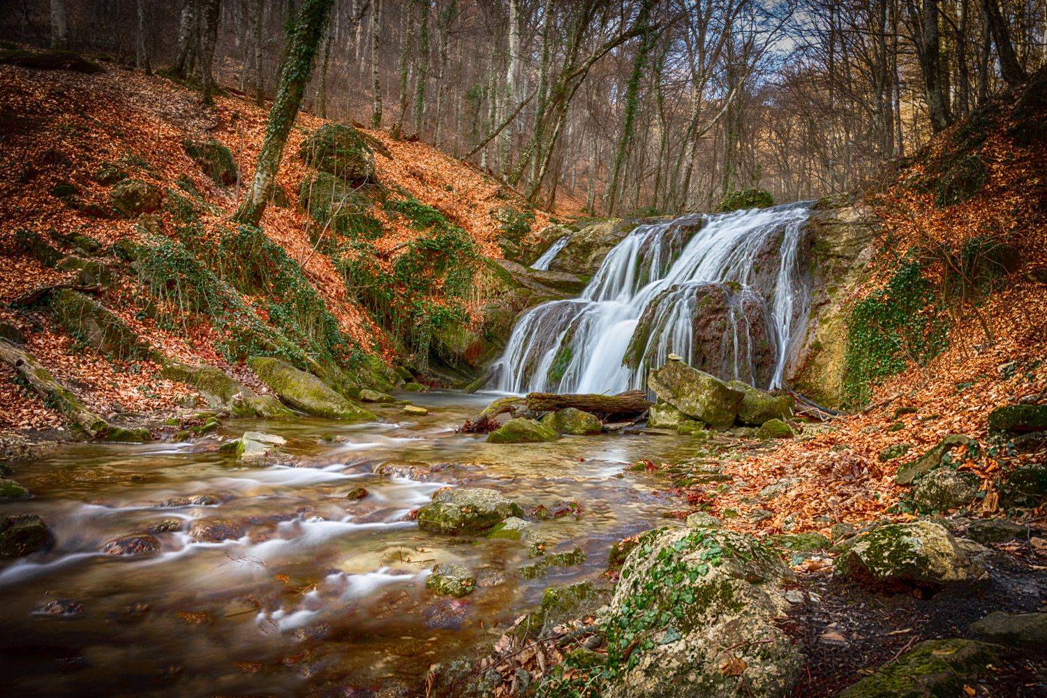 Водопад. Крым, Альбина Колодяжная