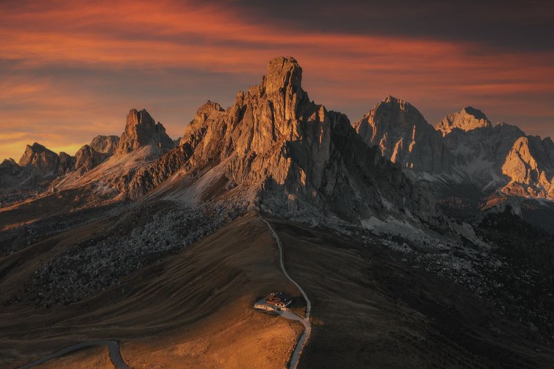 dolomites, доломитовые альпы, доломиты, тре-чиме-ди-лаваредо, италия, italy, passodigiau, giau, южный тироль, альпы Над перевалом Джао. фото превью
