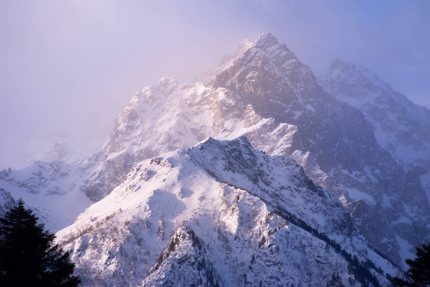 архыз, зима, горы, рассвет, Чавыкина Анастасия