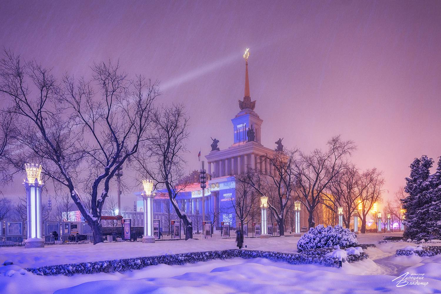 вднх, снег, метель, Липецких Владимир