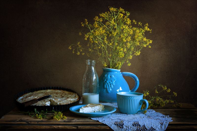 Ватрушка с молоком фото превью