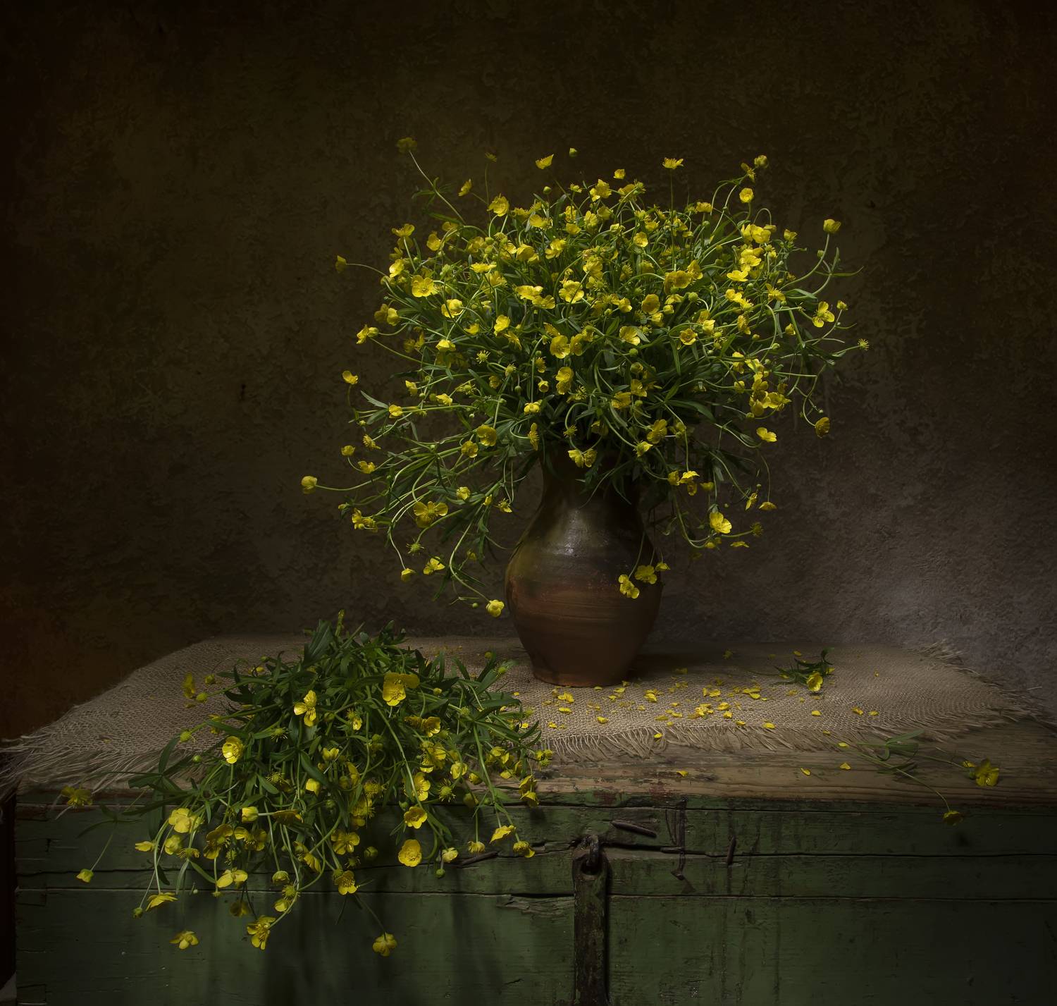 натюрморт, лютики, Татьяна Феденкова