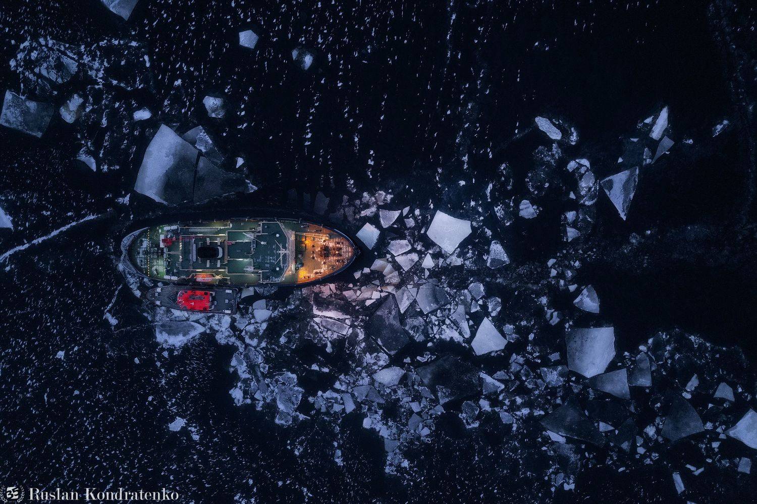 ледокол, topdown, аэрофото, аэрофотография, капитан косолапов,  кронштадт, санкт-петербург, Кондратенко Руслан