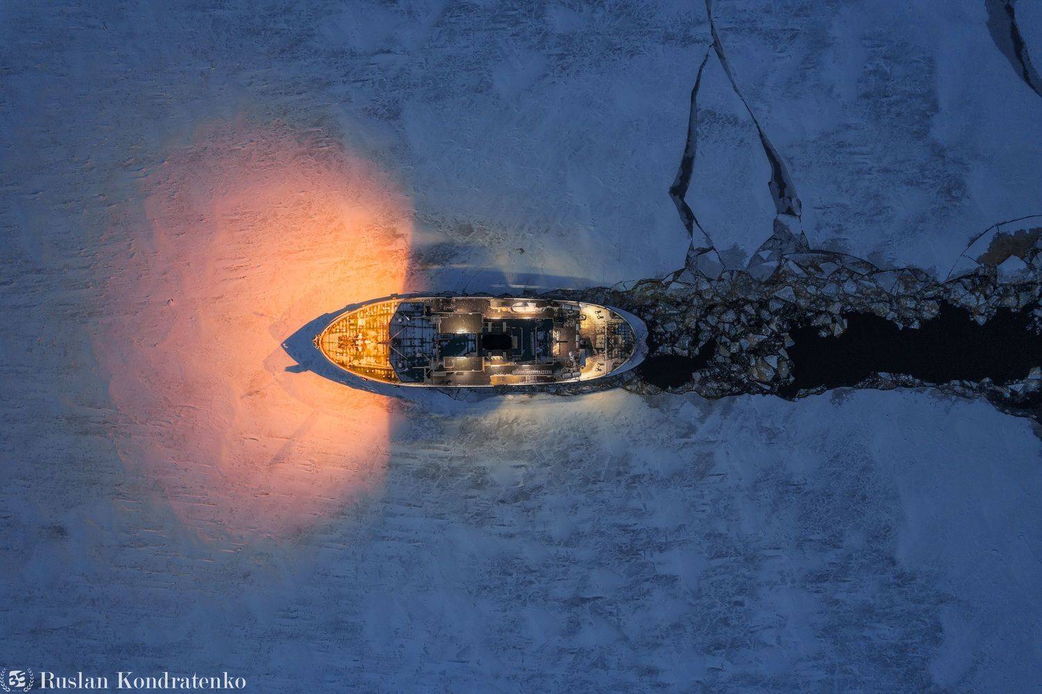 ледокол, topdown, аэрофото, аэрофотография, капитан косолапов, кронштадт, санкт-петербург, Кондратенко Руслан