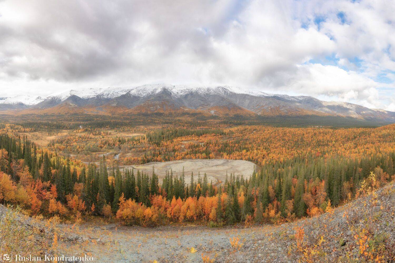хибины, осень, кольский полуостров, горы, кольский, облака, полигональные озера, туман, куэльпорр, Кондратенко Руслан