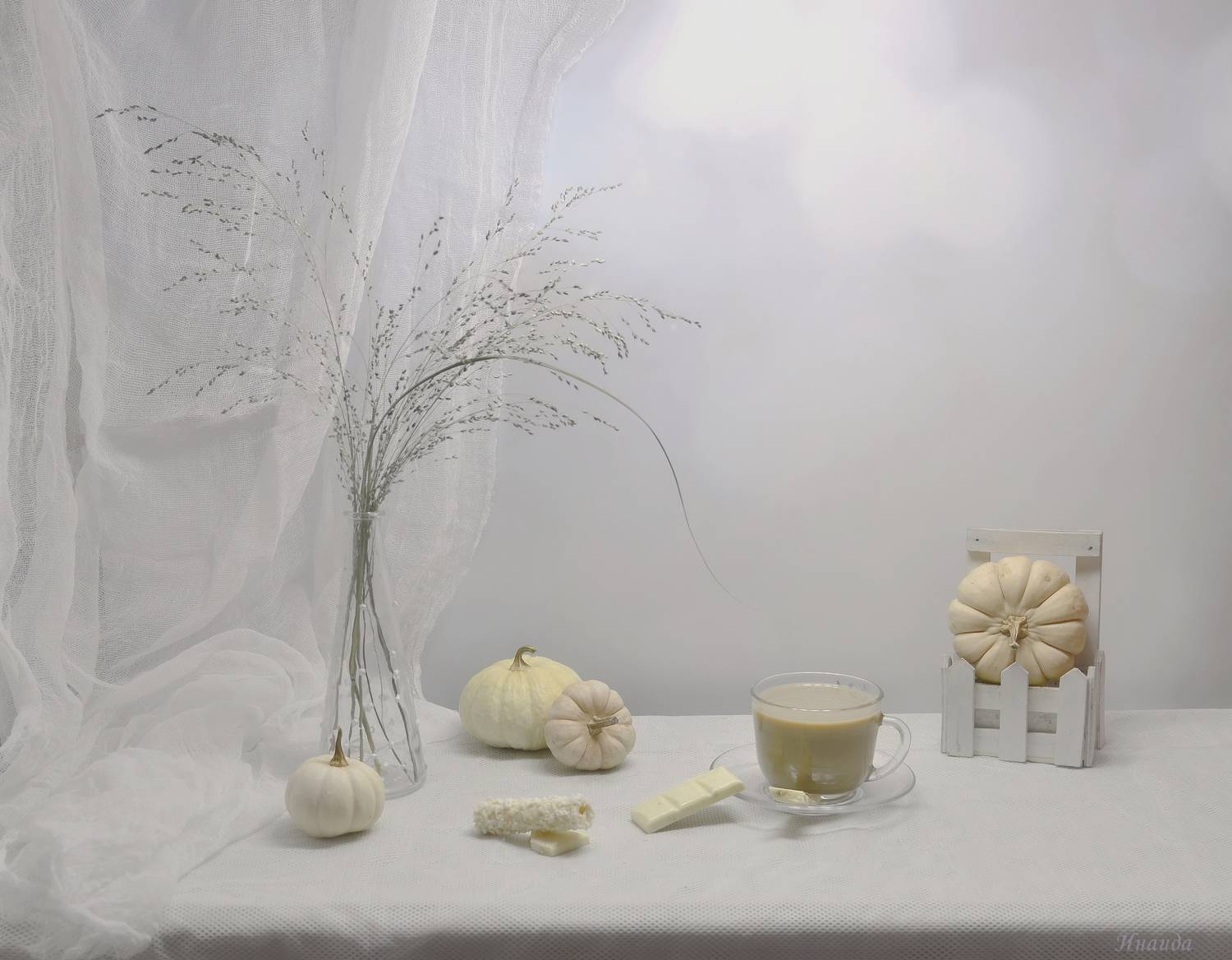 чай,тыквы,просо,свет,шоколад, Инаида