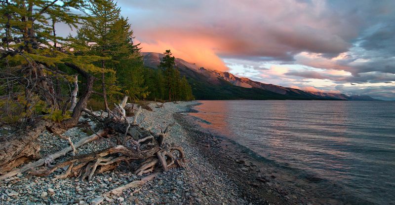монголия хубсугул Рассвет на озере Хубсугул фото превью