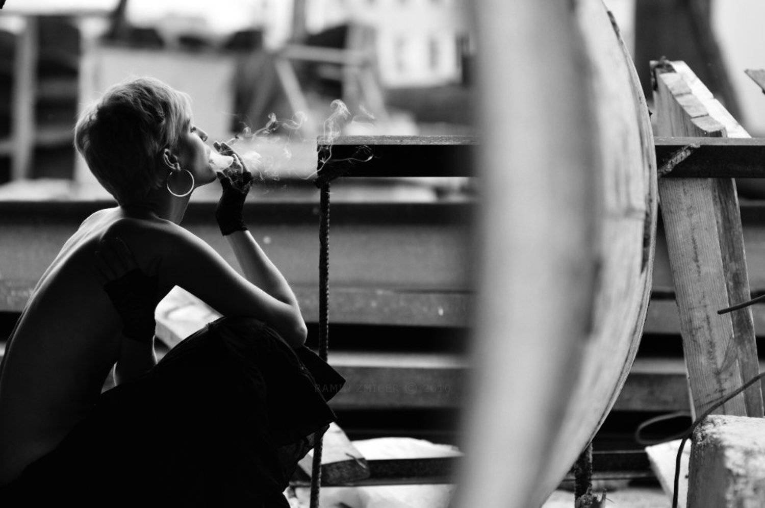 портрет, чб, табак, лето, ключевые слова, RAMIN ZMICER